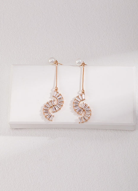 Pure silver elegant earrings E0130