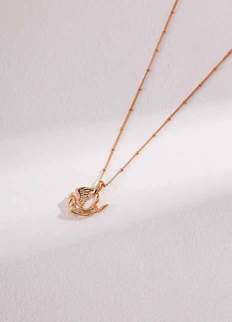 Pure silver necklace D0393