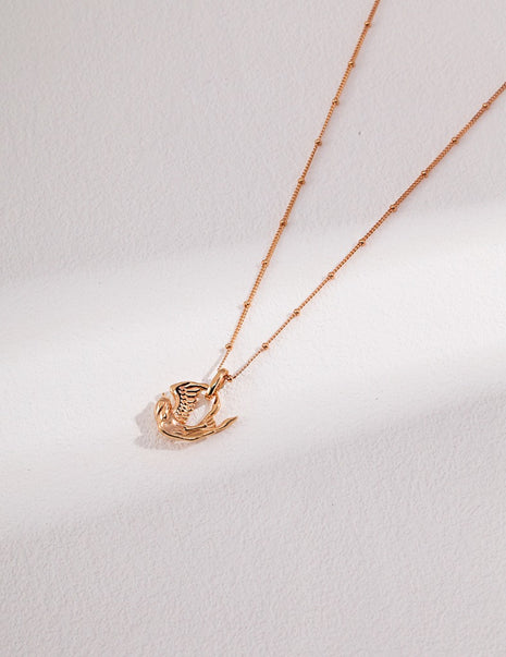 Pure silver necklace D0393