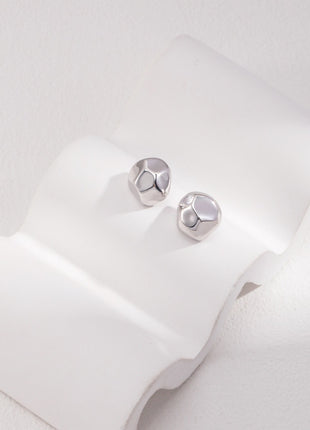 Sterling silver simple earrings E0998