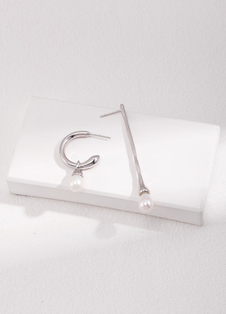 Sterling Silver Pearl AB Earrings E0814