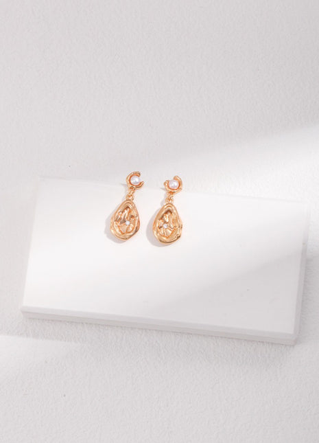 Silver Pearl Earrings E0954