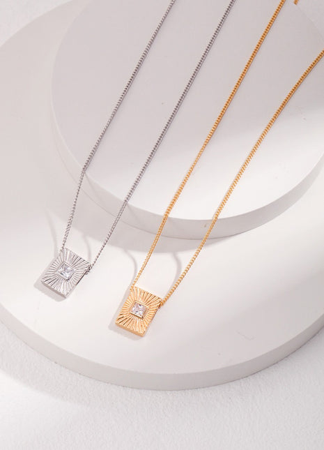Sterling silver necklace D0416