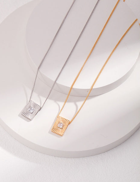 Sterling silver necklace D0416