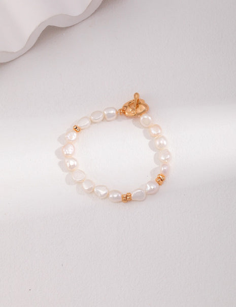Sterling silver pearl bracelet SL0091