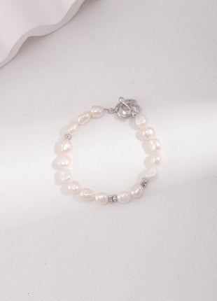 Sterling silver pearl bracelet SL0091