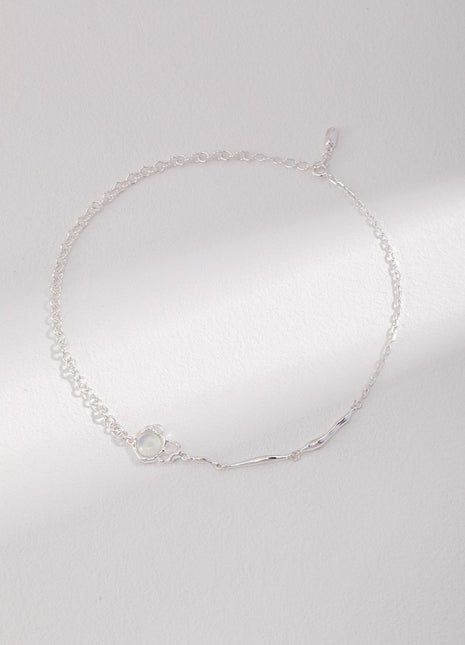 Pure silver necklace D0275