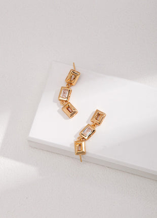 Pure silver earrings E01026