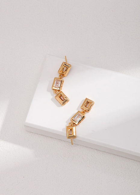 Pure silver earrings E01026