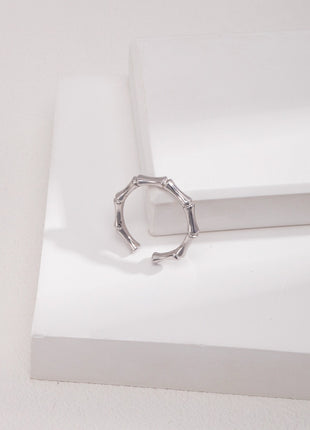 Sterling silver bamboo ring J0236