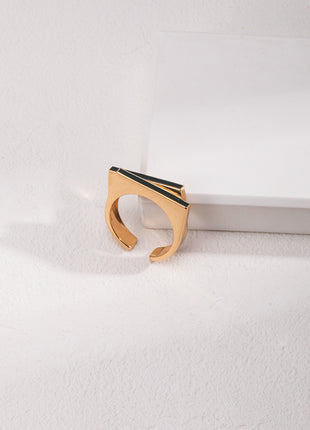 Sterling silver glazed ring J0222