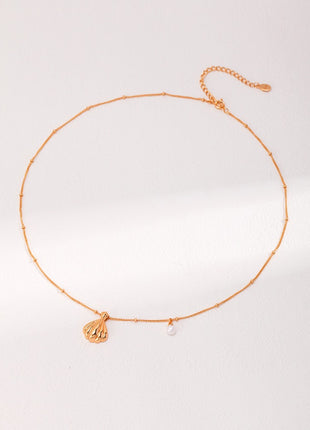 Sterling silver pearl necklace D0391