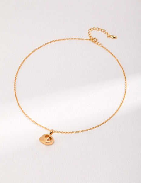 Sterling silver pearl necklace D0429