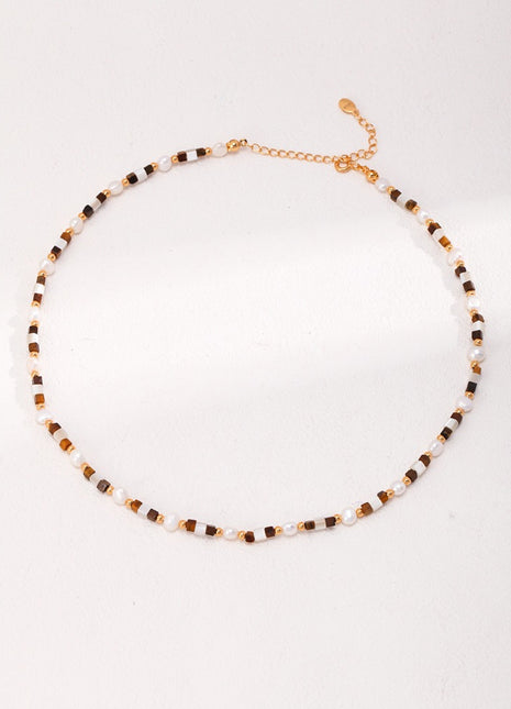 Vintage gold necklace D0442