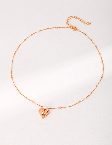 Sterling Silver Pearl Necklace D0373