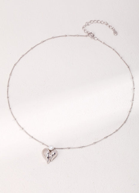 Sterling Silver Pearl Necklace D0373