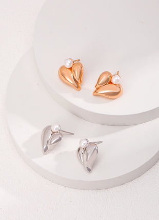 Sterling Silver Pearl Earrings E0949