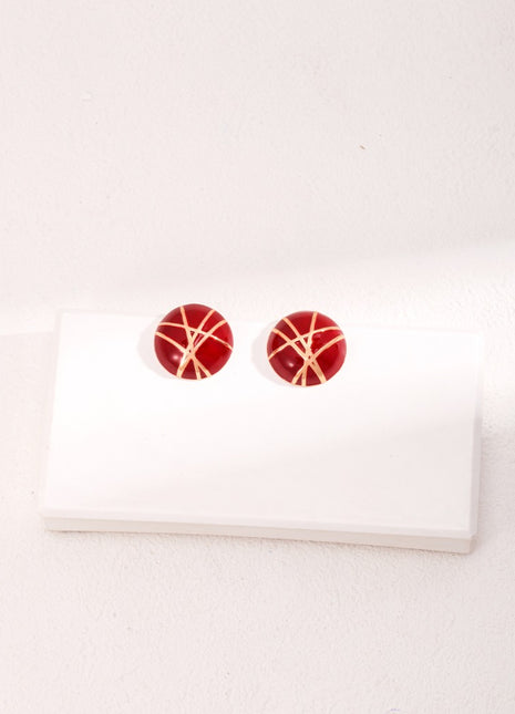 Vintage Red Deconstructed Design E01064