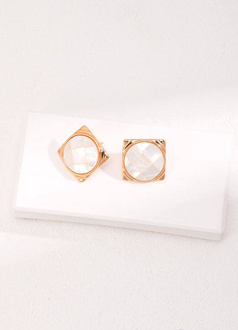 Silver minimalist earrings E01069