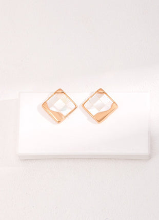 Sterling silver shell earrings E01075