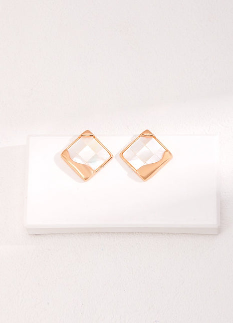 Sterling silver shell earrings E01075