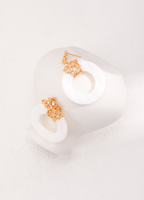 Simple sterling silver earrings E0956