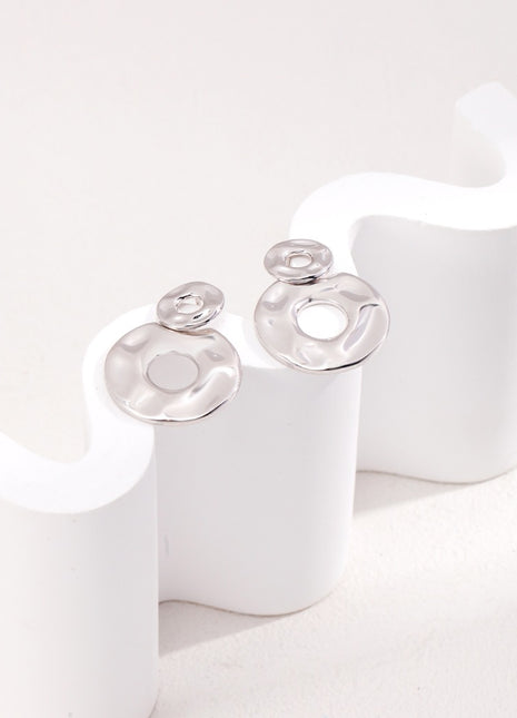 Simple Sterling Silver Earrings E01077