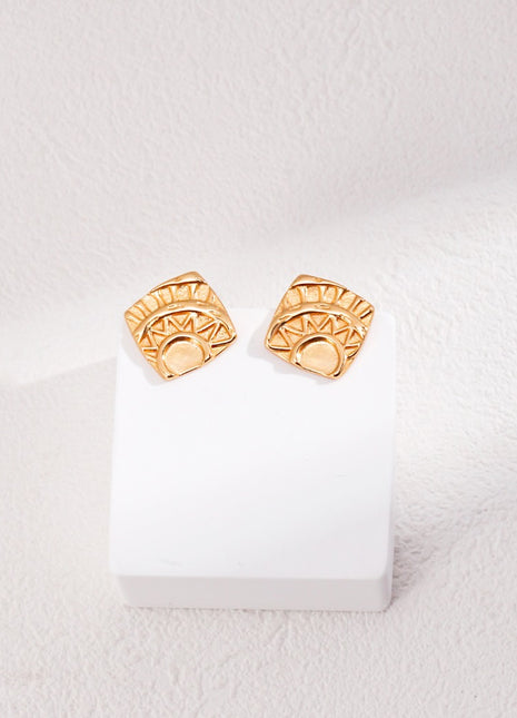 Sterling silver simple earrings E01048