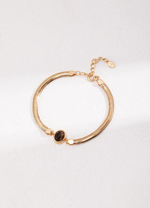 S925 Silver Moonstone Bracelet SL0116