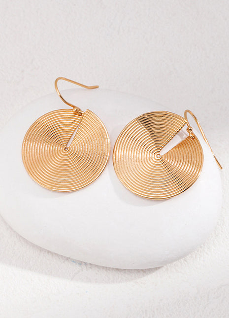 Pure silver simple earrings E01072