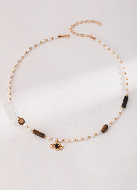 Sterling silver pearl necklace D0458-2