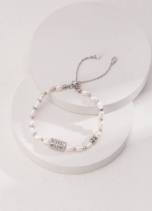 Sterling silver pearl bracelet SL0117