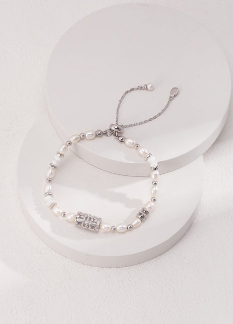 Sterling silver pearl bracelet SL0117