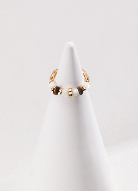 Sterling silver tiger eye ring j0248