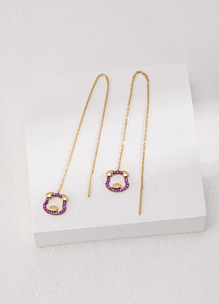 Pure silver earrings e0358