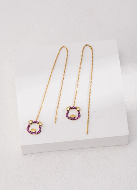 Pure silver earrings e0358