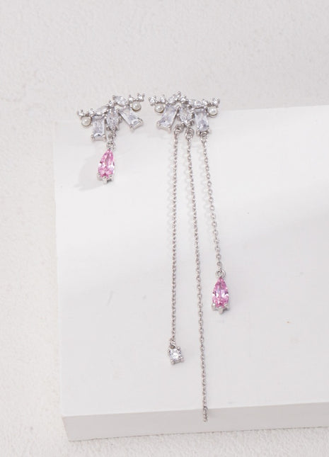 Pure silver earrings E0166