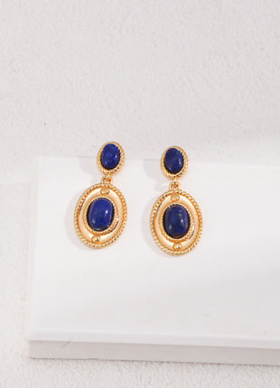 Natural lapis lazuli earrings E01107
