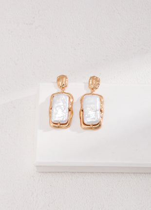 Natural pearl earrings E01090-2