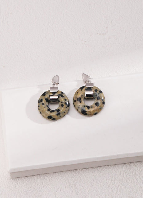 Pure silver earrings E01119