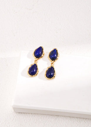 Lapis Lazuli Drop Earrings E01099-2