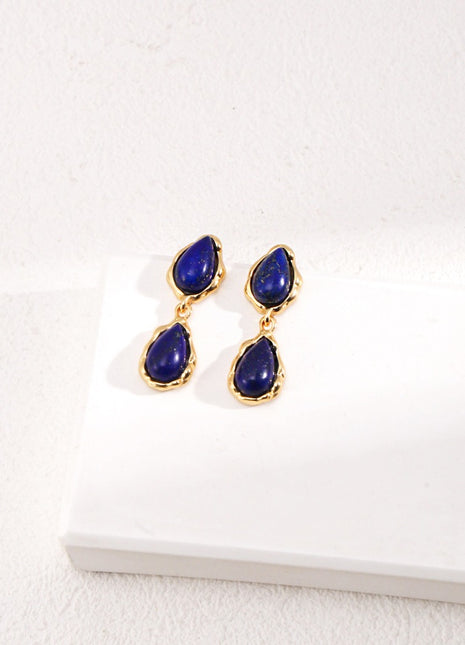 Lapis Lazuli Drop Earrings E01099-2