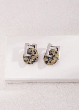 Natural Tiger's Eye Earrings E01067-2