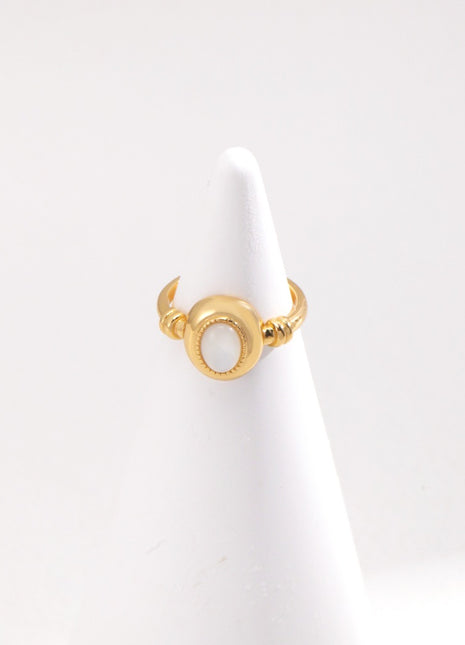 Sterling silver mother-of-pearl ring J0253-2