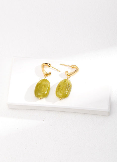 Pure silver earrings E01118