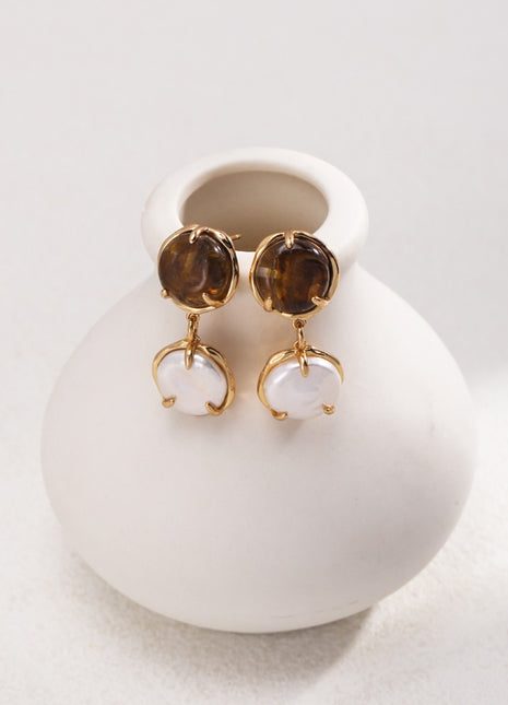 Sterling Silver Pearl Earrings E01127-2