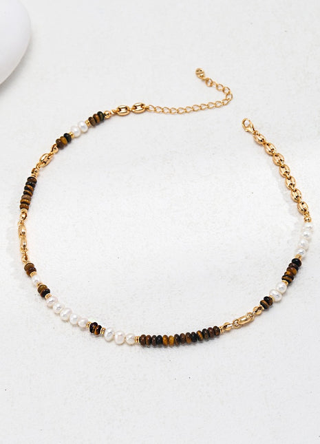 Sterling silver pearl necklace D0454-2