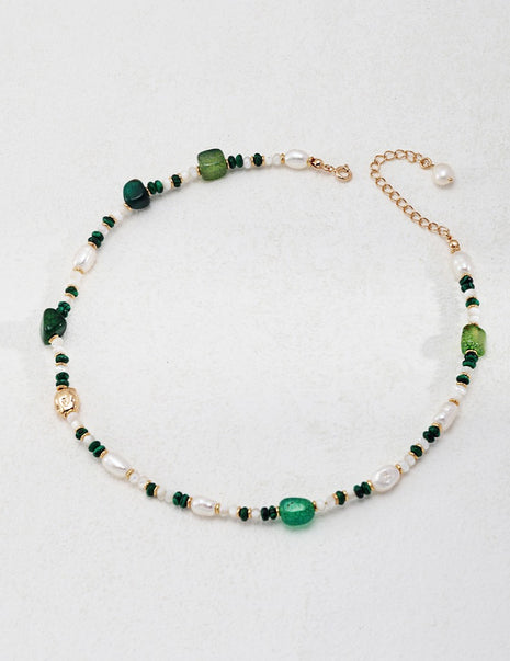 Sterling silver pearl agate bracelet SL0122-2