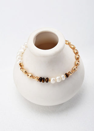 Sterling silver pearl bracelet sl0114