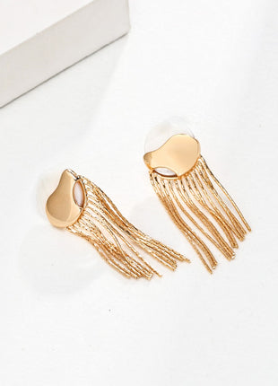 Sterling silver shell earrings E01059